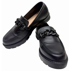 Shoe Dazzle Women's Black VIP Treatment Loafer Flats Size 8